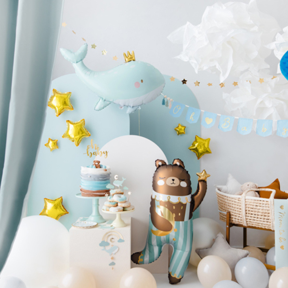 Walvis Folieballon (Supershape) - per stuk - Baby Collectie