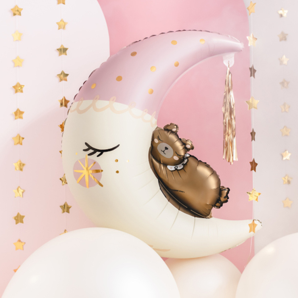 Beer op Maan Folieballon (Supershape) - per stuk - Baby Collectie