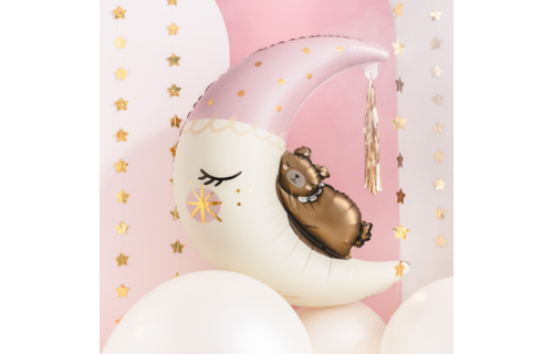 Beer op Maan Folieballon (Supershape) - per stuk - Baby Collectie