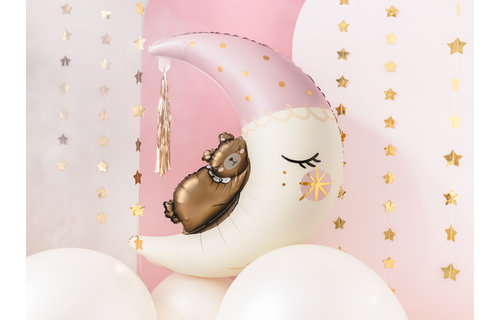 Beer op Maan Folieballon (Supershape) - per stuk - Baby Collectie