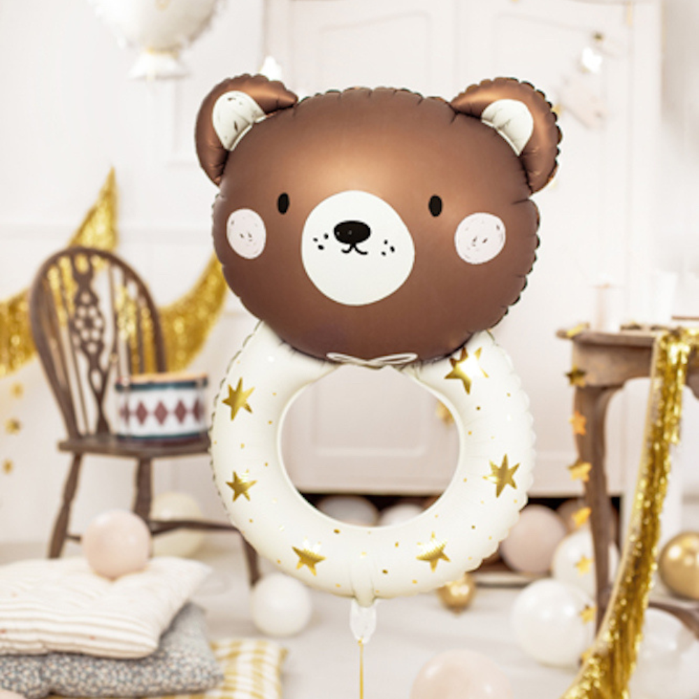 Beer Rammelaar Folieballon (Supershape) - per stuk - Baby Collectie