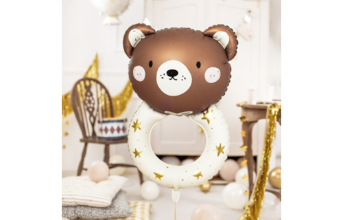 Beer Rammelaar Folieballon (Supershape) - per stuk - Baby Collectie
