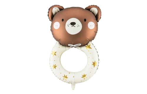 Beer Rammelaar Folieballon (Supershape) - per stuk - Baby Collectie