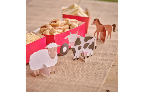 Farm Friends Cupcake Toppers - 12 stuks - Boerderijdieren - Copy