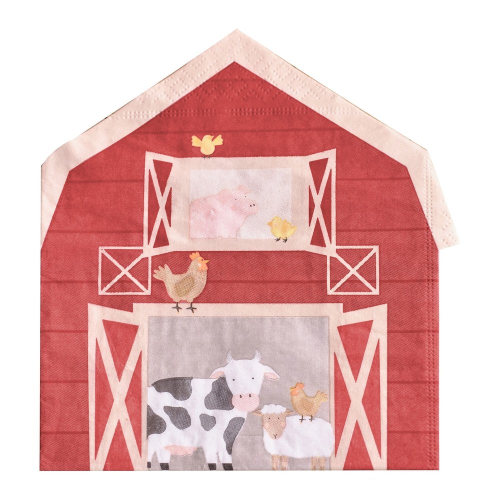 Farm Friends Servetten - 16 stuks - Boerderijdieren