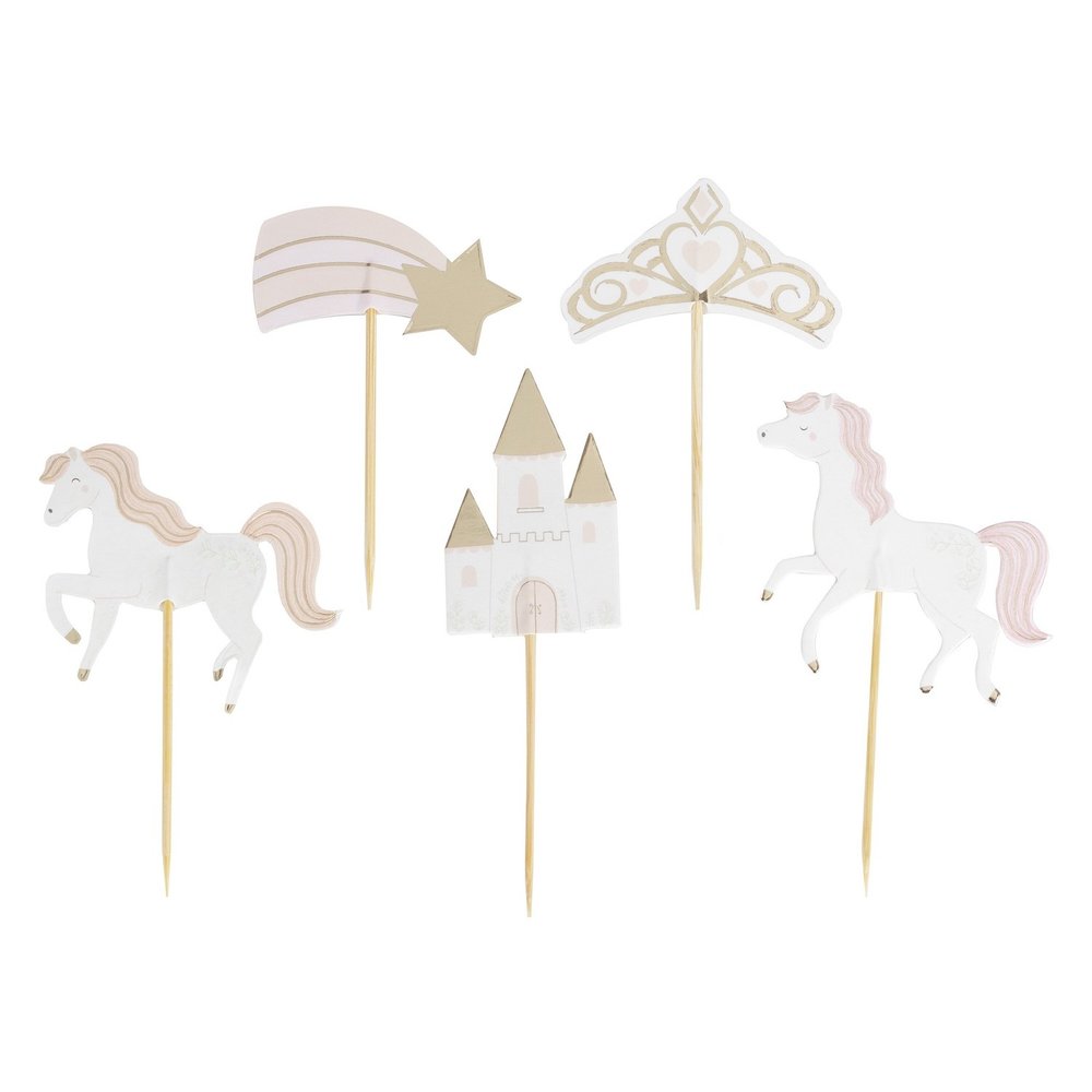 Princess Cupcake Toppers - 12 stuks - Prinsessenfeest