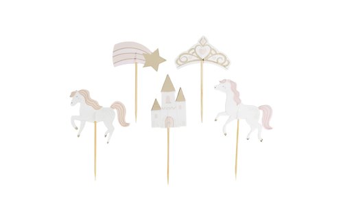 Princess Cupcake Toppers - 12 stuks - Prinsessenfeest