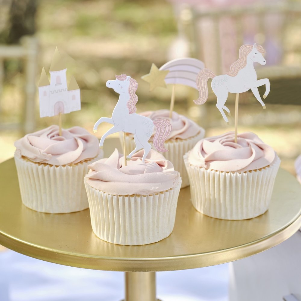 Princess Cupcake Toppers - 12 stuks - Prinsessenfeest