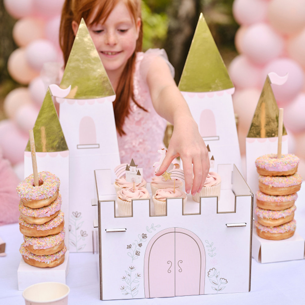 Princess Kasteel Traktatiehouder - per stuk - Prinsessenfeest