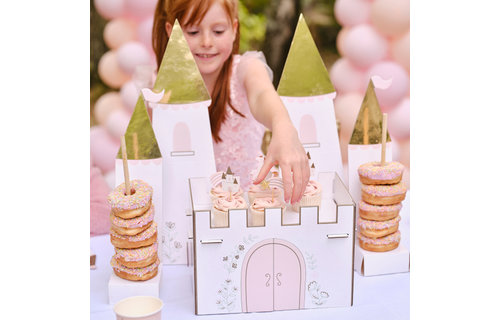 Princess Kasteel Traktatiehouder - per stuk - Prinsessenfeest
