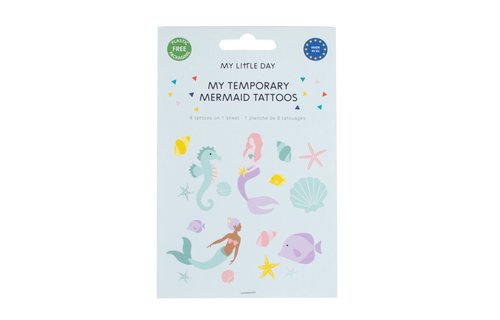 Mermaids Plaktatoeages - Vel met 8 - Zeemeermin