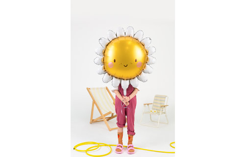 Zonnebloem Folieballon (Supershape) - per stuk - 90 cm - Garden Picnic Party