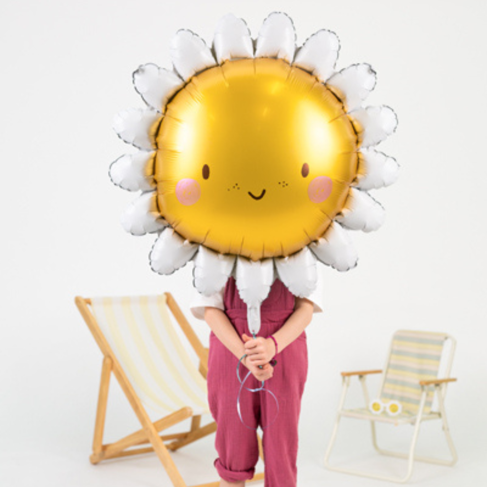 Zonnebloem Folieballon (Supershape) - per stuk - 90 cm - Garden Picnic Party