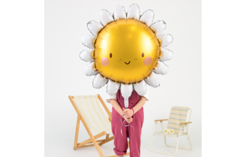 Zonnebloem Folieballon (Supershape) - per stuk - 90 cm - Garden Picnic Party