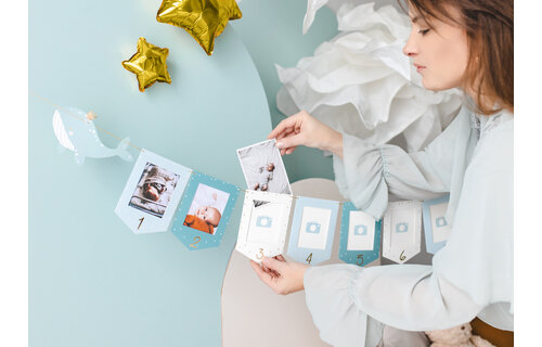 Fotoframes Slinger Maanden Eerste Jaar (Blauw) - per stuk