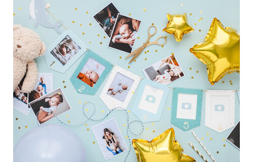 Fotoframes Slinger Maanden Eerste Jaar (Blauw) - per stuk