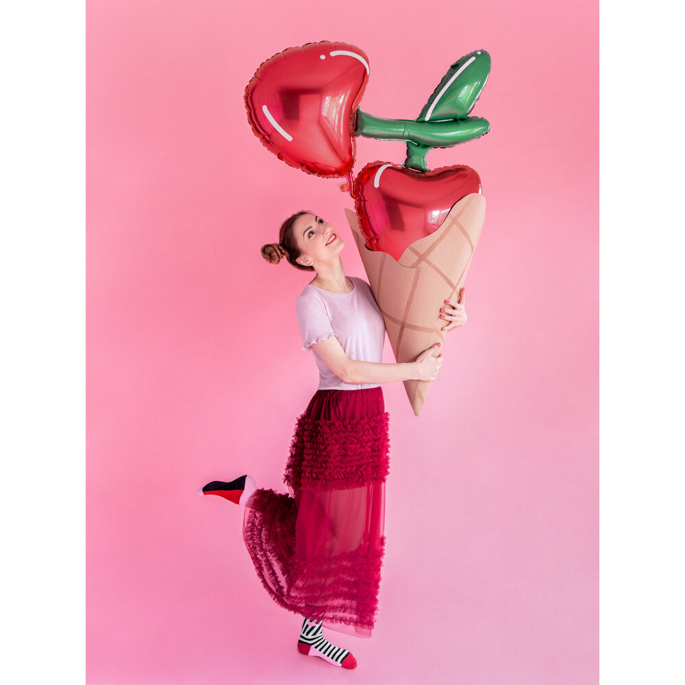 Cherry (Kers) Folieballon (Supershape) - per stuk - Fun Lovin