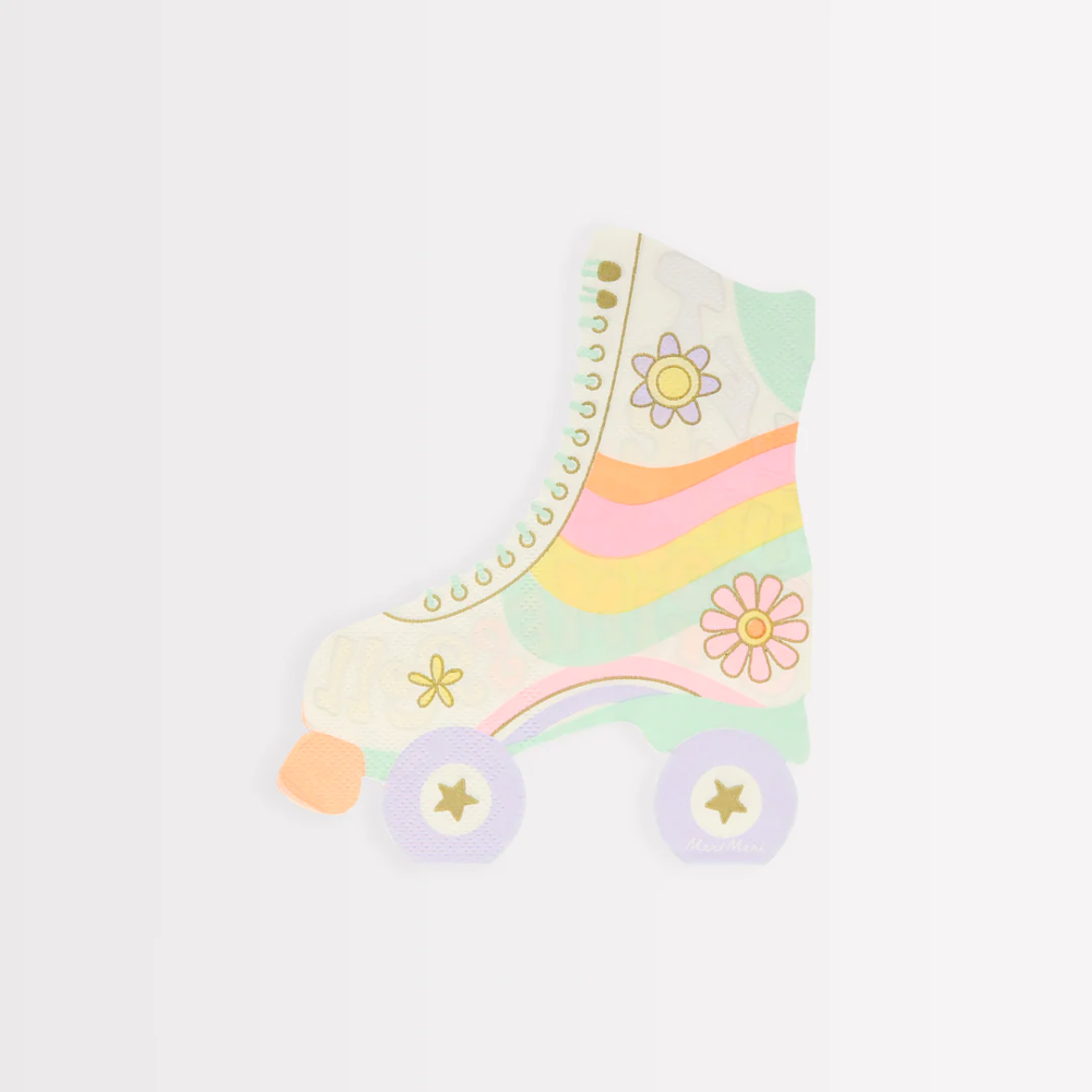 Roller Skate (Rolschaats) Servetten - 16 stuks - Fun Lovin
