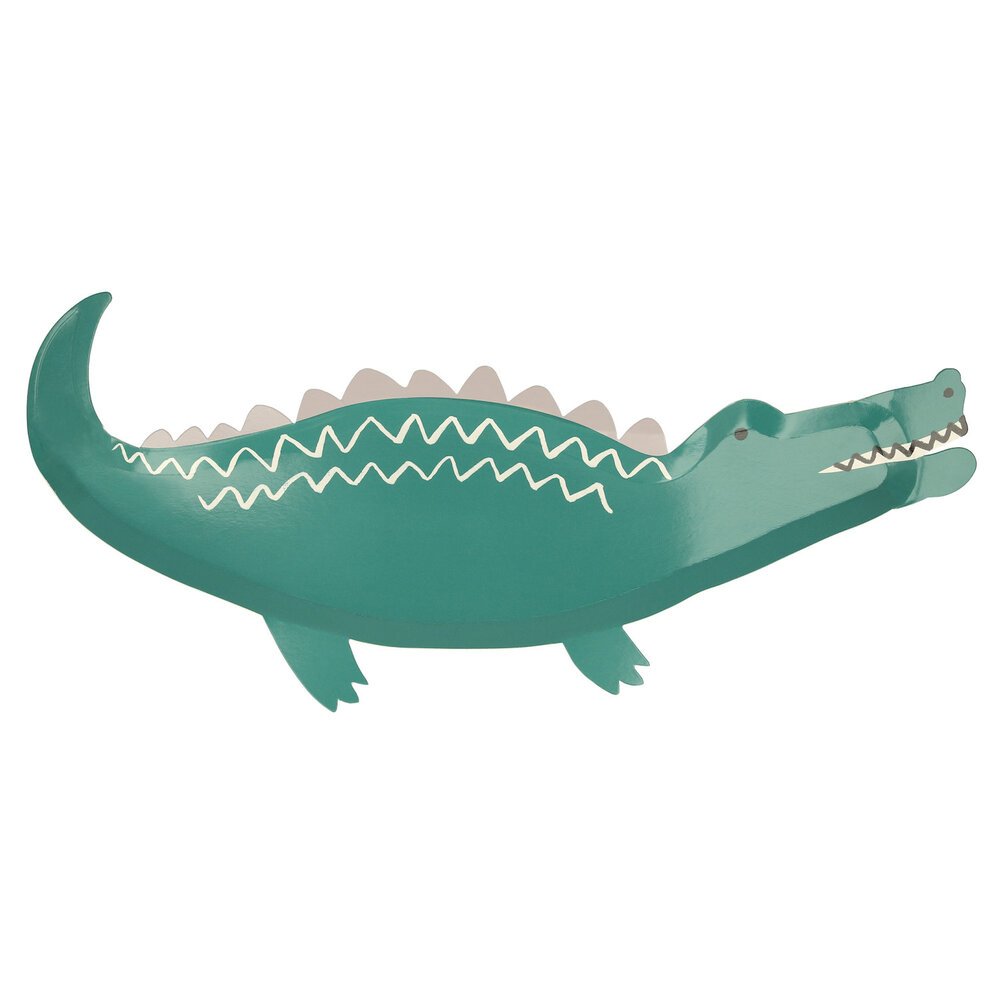 Krokodil Borden - 8 stuks - Safari Animals Meri Meri
