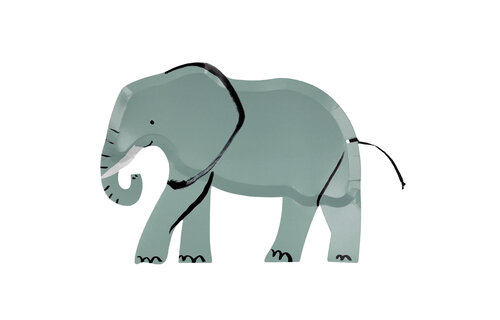 Olifant Borden - 8 stuks - Safari Animals Meri Meri