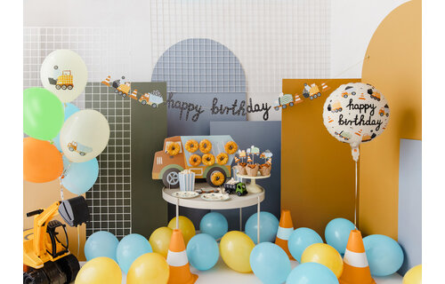 Constructie Voertuigen Cupcake Toppers - 6 stuks