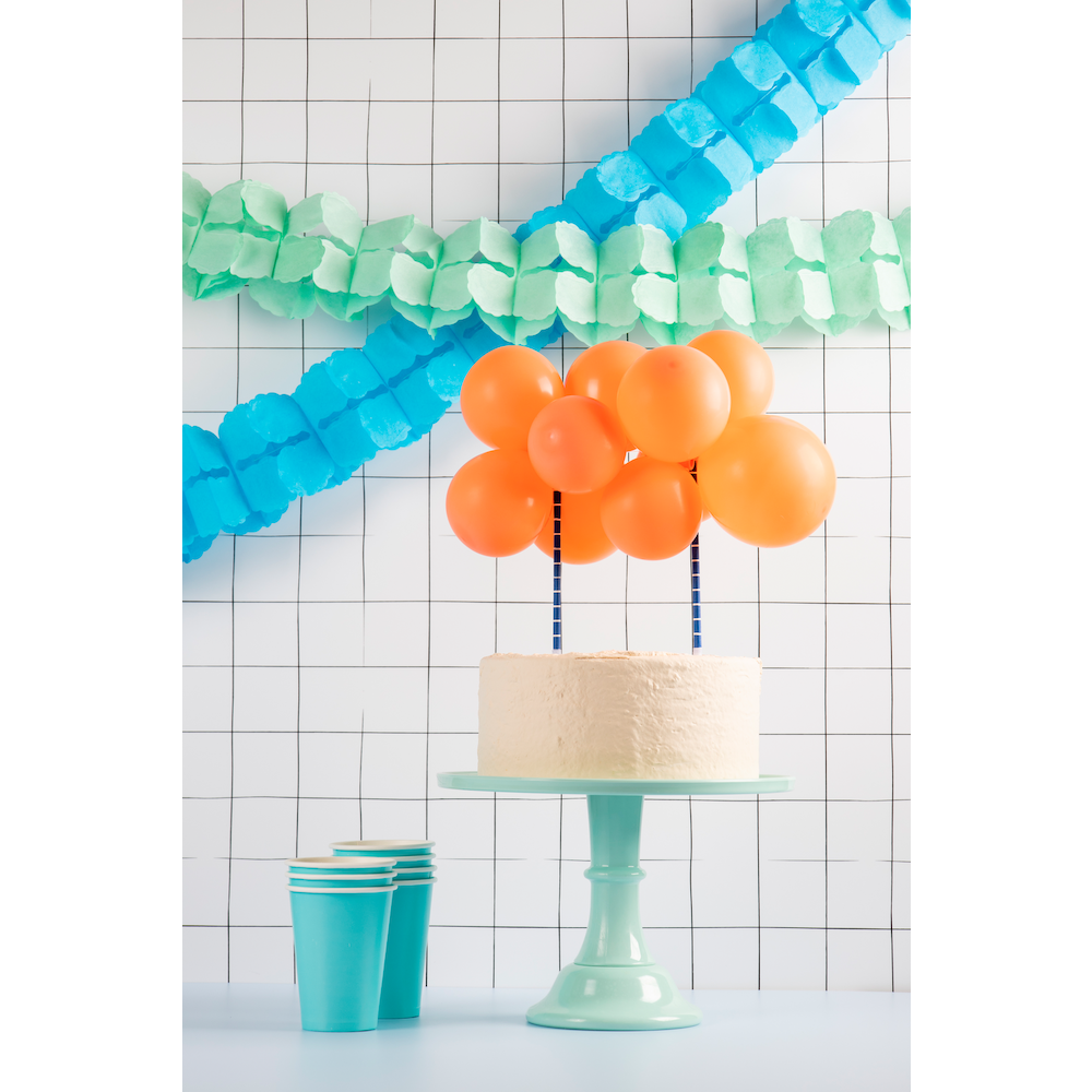 Slingers Pastel Blauw en Mint - Set van 3 - Papieren Slingers