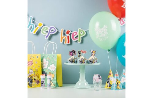 Woezel en Pip Bellenblaasstickers - 6 stuks - Woezel & Pip Feest