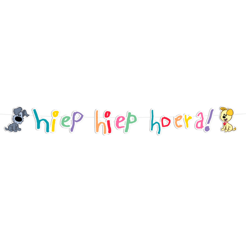 Woezel en Pip Slinger Hiep Hiep Hoera - per stuk - Woezel & Pip Feest
