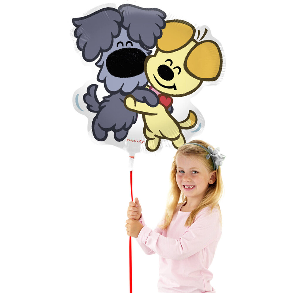 Woezel en Pip Folieballon (Supershape) - per stuk - Woezel & Pip Feest