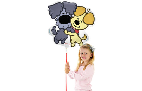 Woezel en Pip Folieballon (Supershape) - per stuk - Woezel & Pip Feest