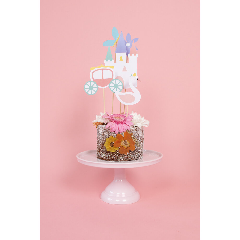 Prinses Taarttoppers - Set van 6 - Princess Party