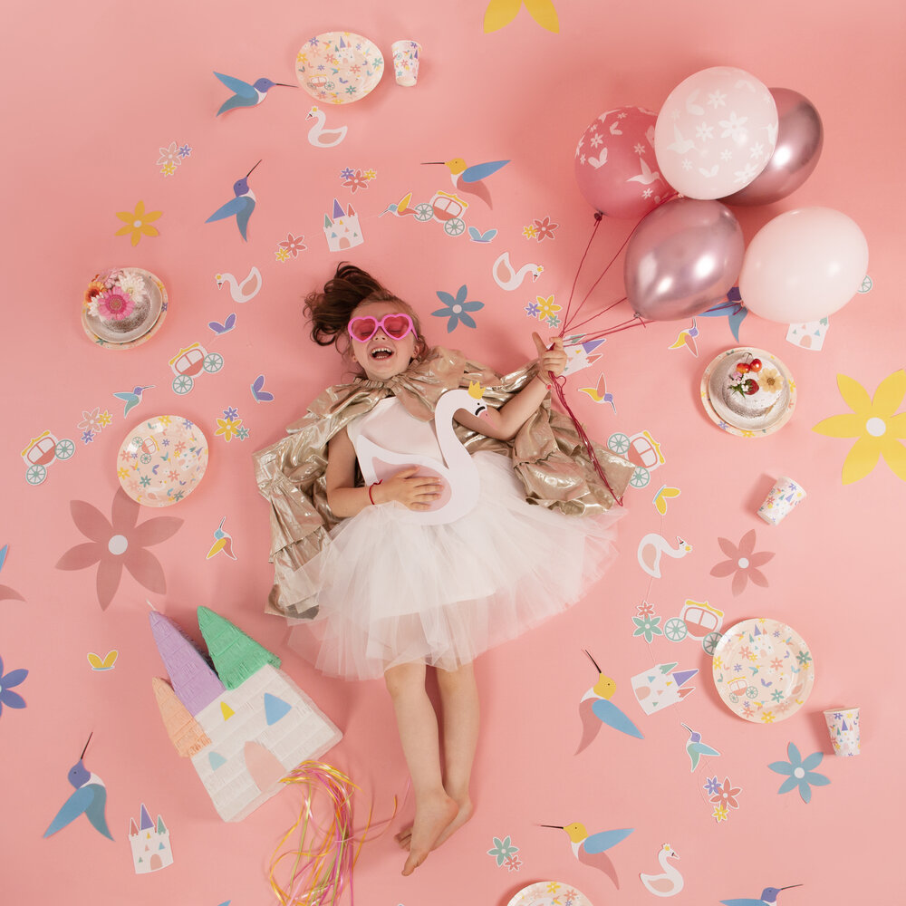 Prinses Taarttoppers - Set van 6 - Princess Party