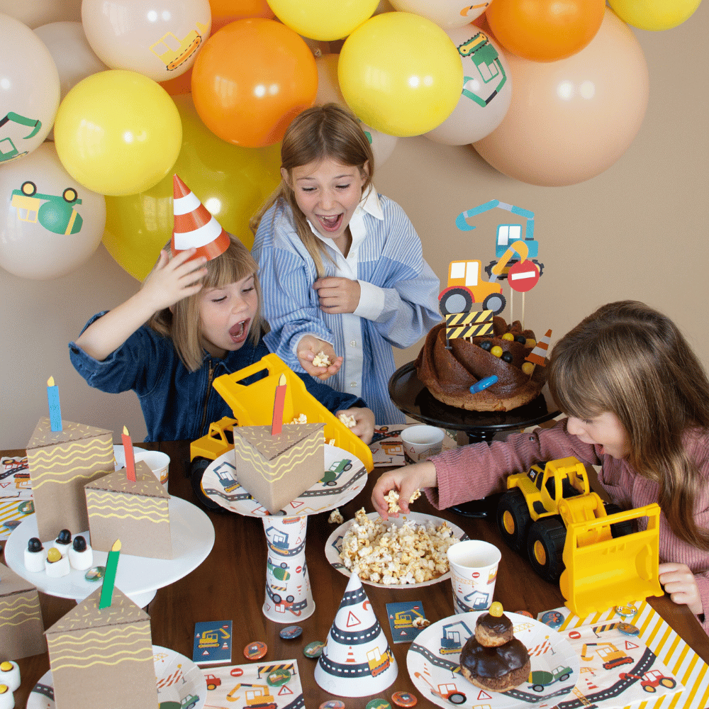 Bouwplaats Taarttoppers - Set van 8 - Construction Party