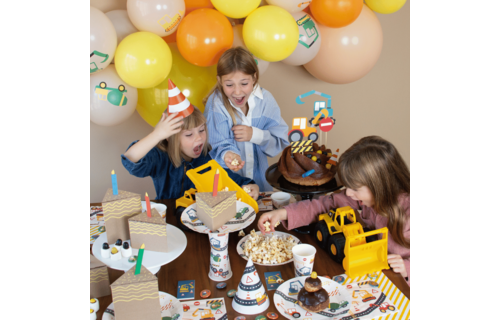 Bouwplaats Taarttoppers - Set van 8 - Construction Party