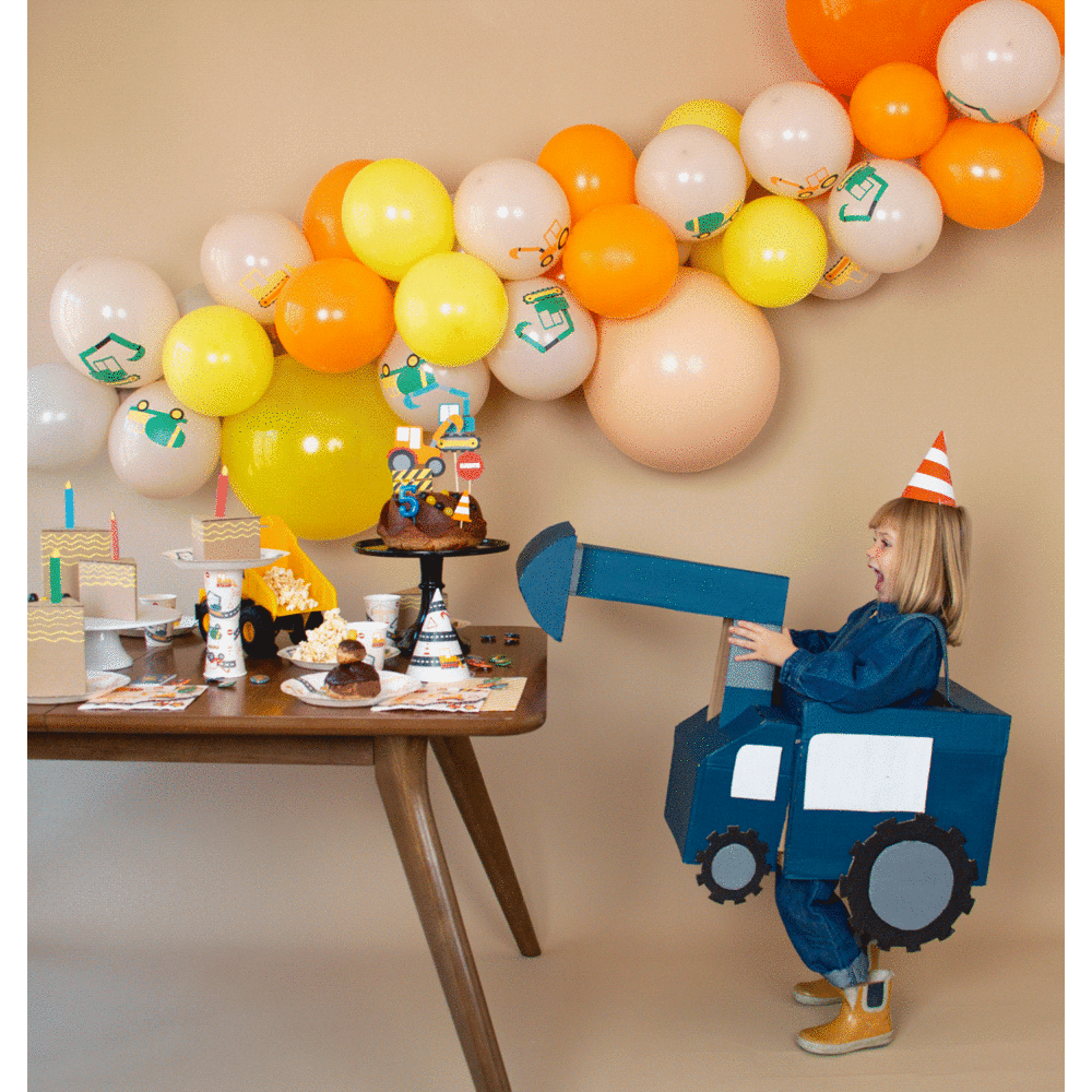 Bouwplaats Taarttoppers - Set van 8 - Construction Party