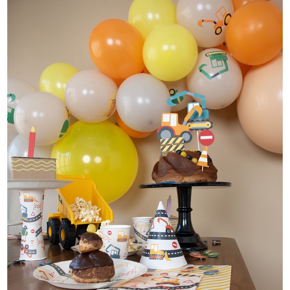 Bouwplaats Taarttoppers - Set van 8 - Construction Party