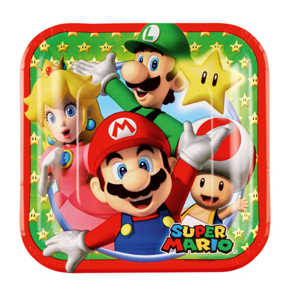 Super Mario Bordjes - 8 stuks - Super Mario Party