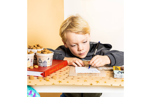 Welkom Sint & Piet Verlanglijstjes - 4 stuks - Sinterklaas