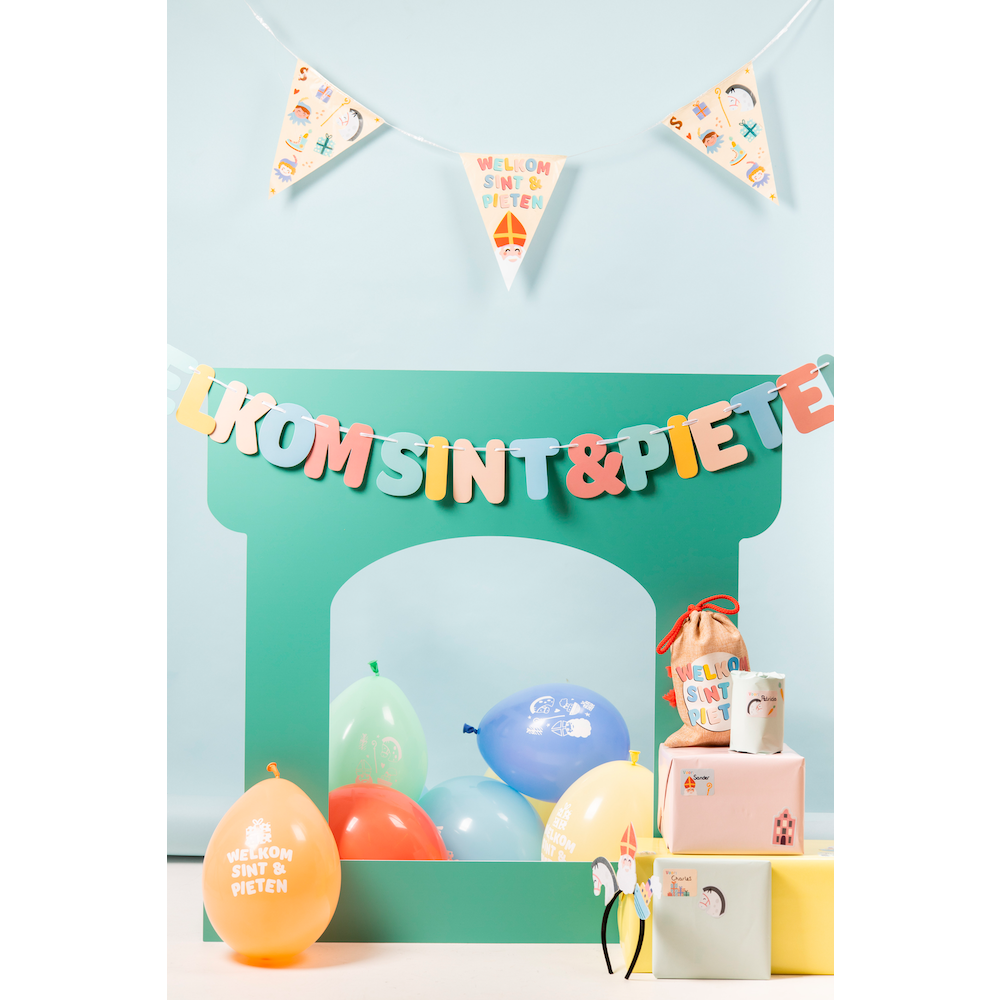 Sint & Pieten Letterslinger - per stuk - Sinterklaas