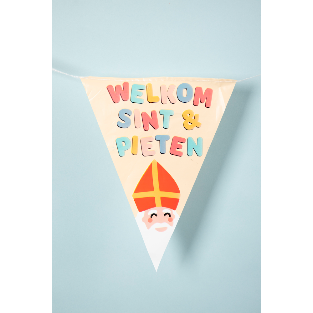 Sint & Pieten Vlaggenlijn - per stuk - Sinterklaas