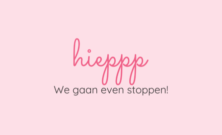 We gaan even stoppen!