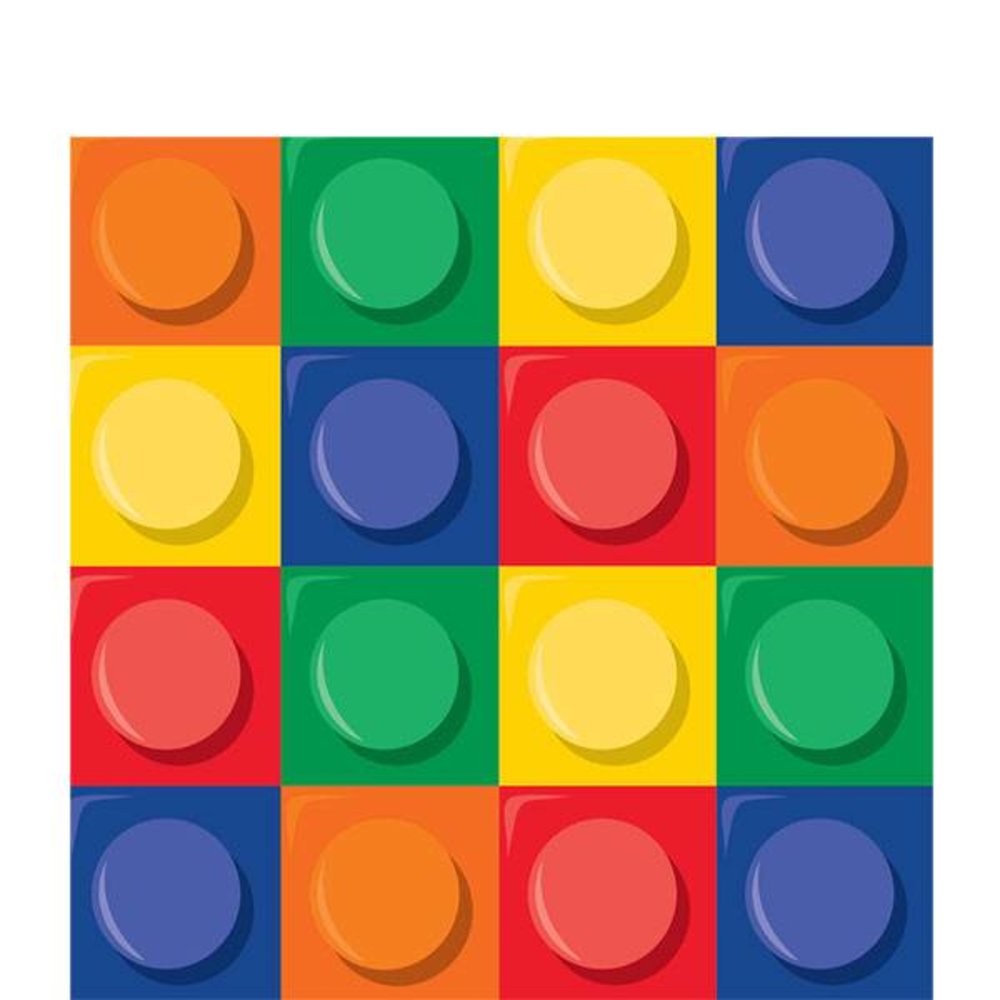 Lego Blokken Servetten - 16 stuks