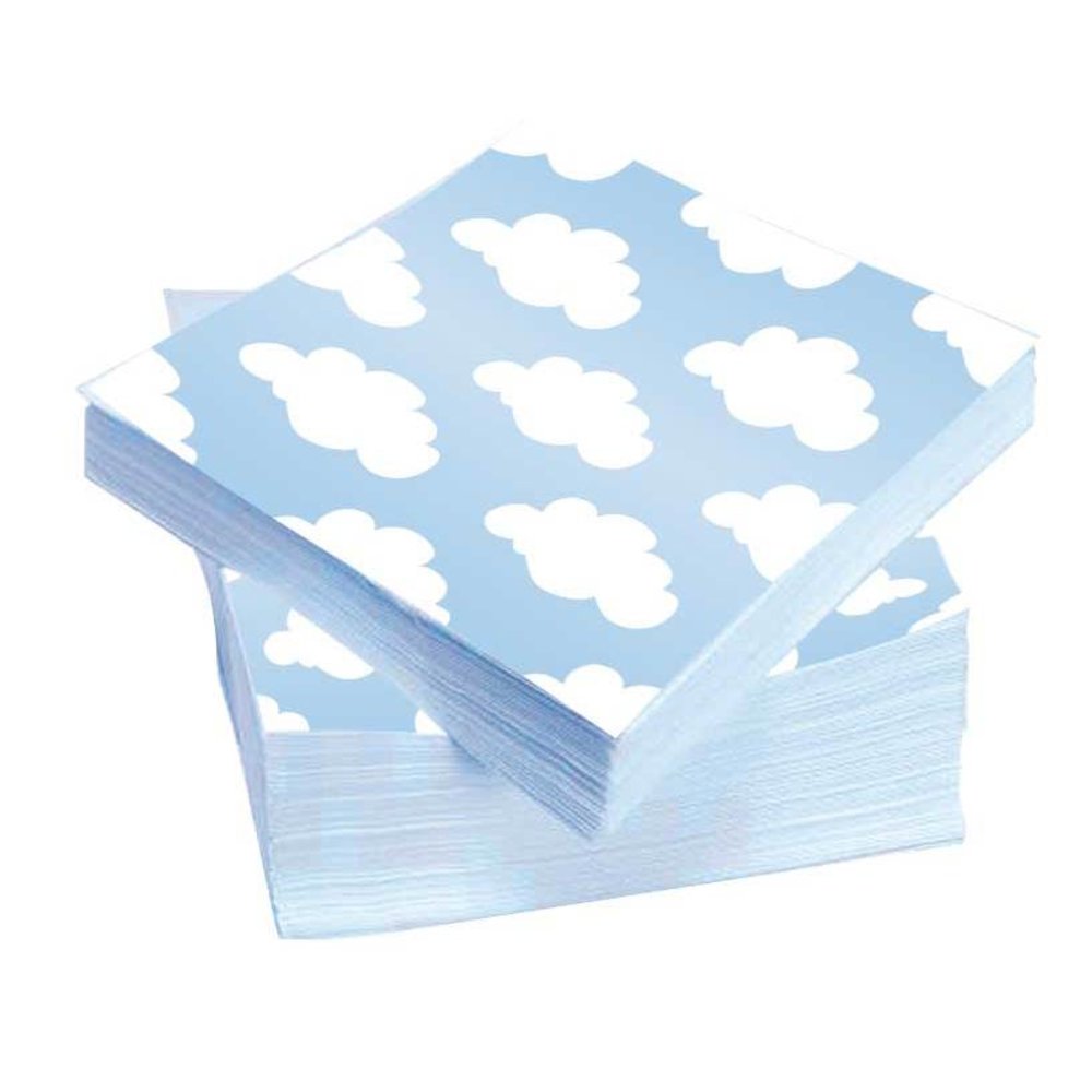 Baby Boy Servetten 'Wolkjes' - 20 stuks
