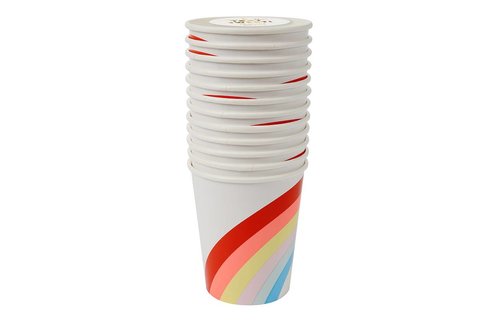 Regenboog Bekers - 12 stuks