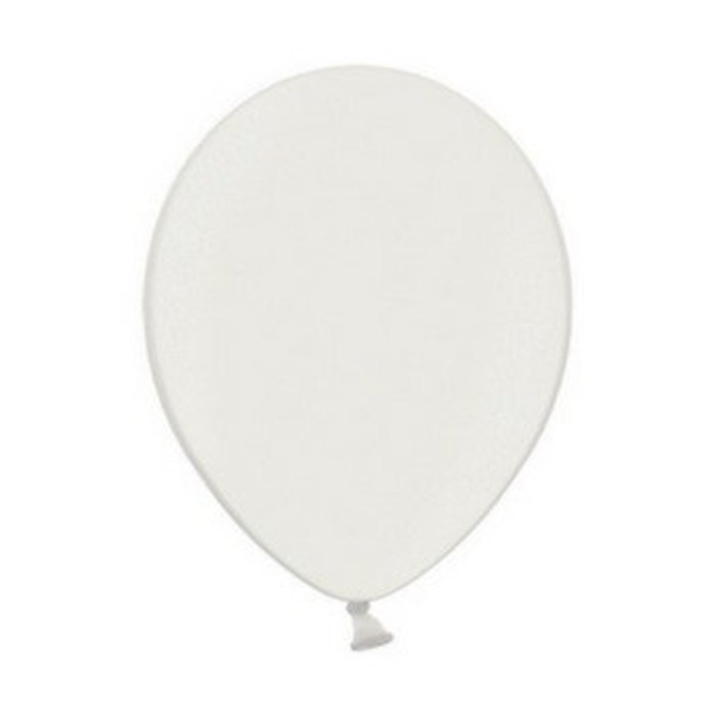 Metallic Ballonnen Wit - 10 stuks - 30 cm