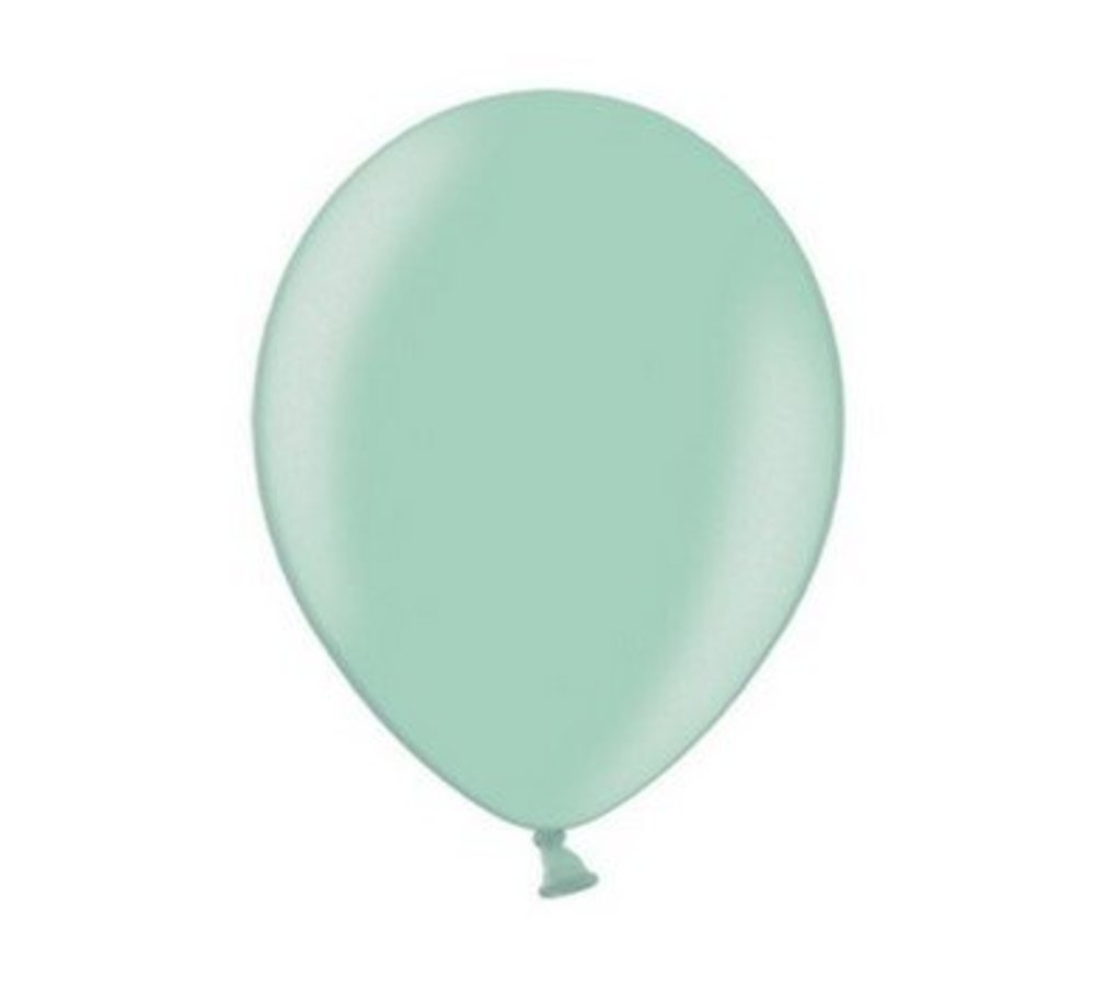 Metallic Ballonnen Mint - 10 stuks - 30 cm