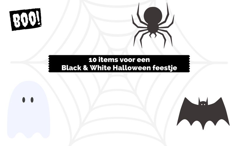 10 items voor een monochroom Halloween feestje