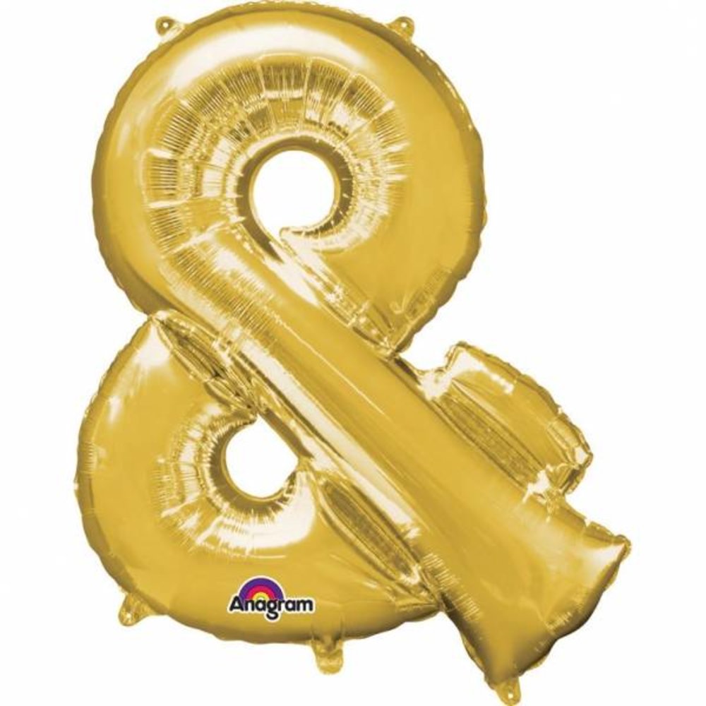 Mini Symbool Folieballon Goud (per stuk) - 33 cm