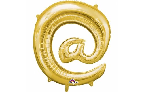 Mini Symbool Folieballon Goud (per stuk) - 33 cm