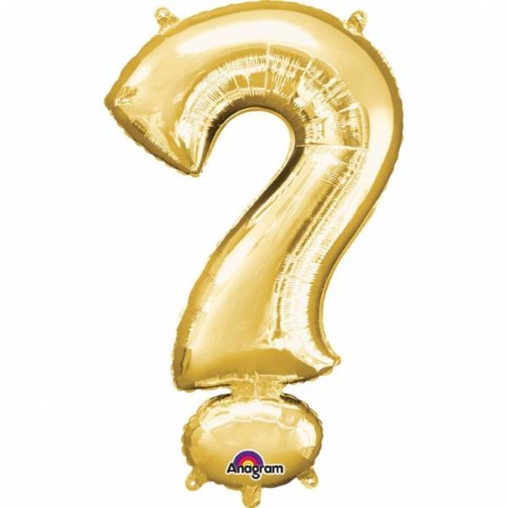 Mini Symbool Folieballon Goud (per stuk) - 33 cm